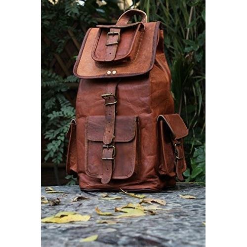 Vintage Handmade Leather Back Bag