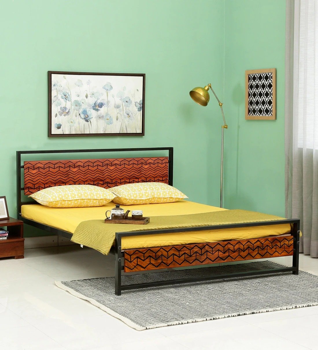 Opel Double Size Metal Bed
