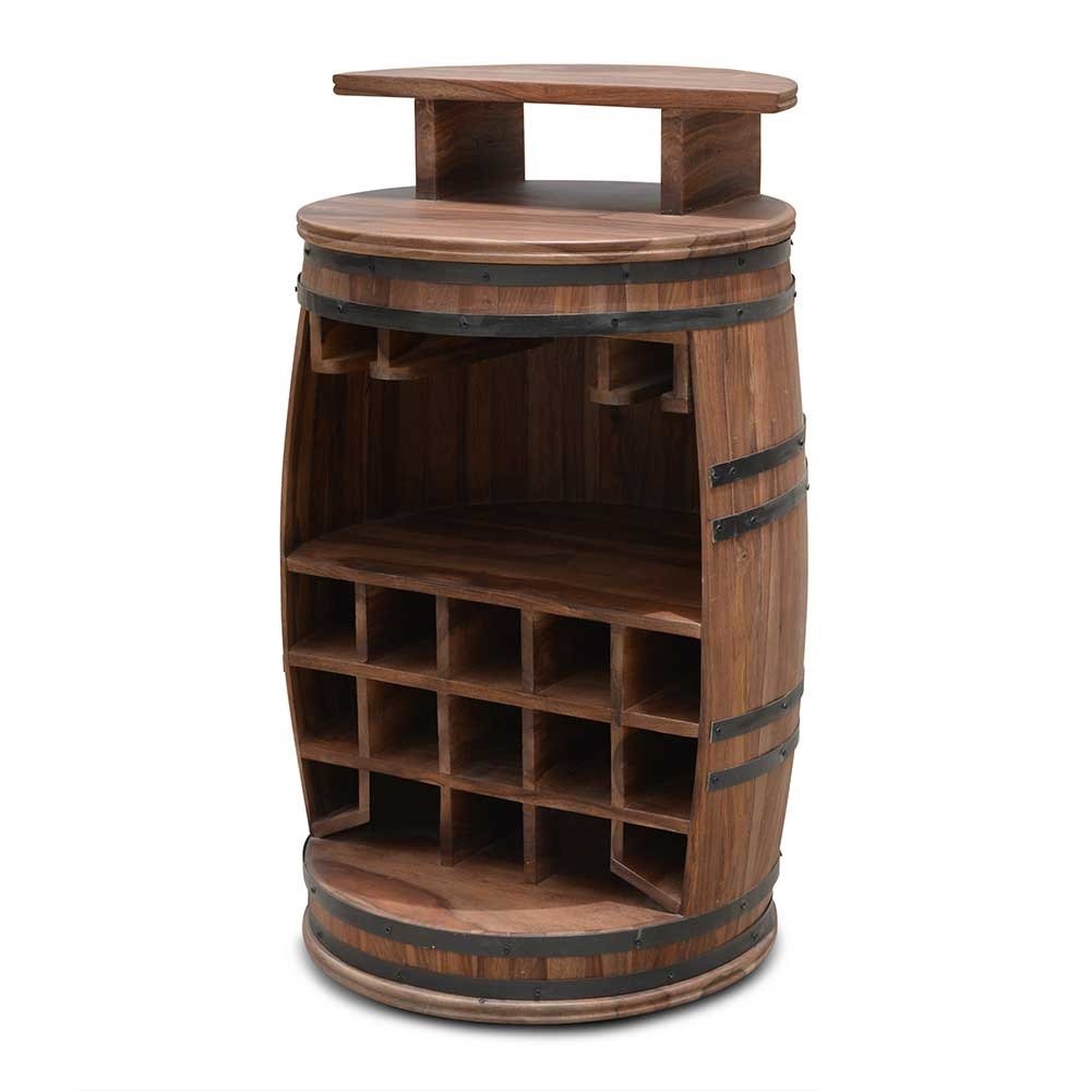 Pegeta Solid Wood Wine Barrel